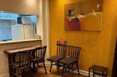 Apartamento com 1 dormitório para alugar, 35 m² por r$ 2.700/mês - boqueirão - santos/sp