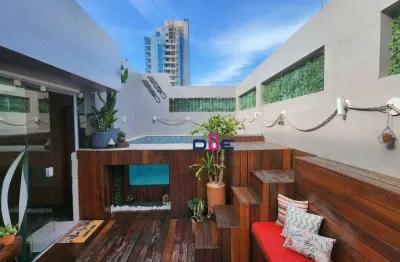 Cobertura com 3 dormitórios à venda, 240 m² por r$ 2.900.000,00 - aparecida - santos/sp