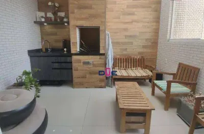 Cobertura com 3 dormitórios à venda, 135 m² por r$ 1.390.000 - marapé - santos/sp