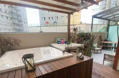 Apartamento garden com 2 dormitórios à venda, 98 m² por r$ 960.000 - marapé - santos/sp