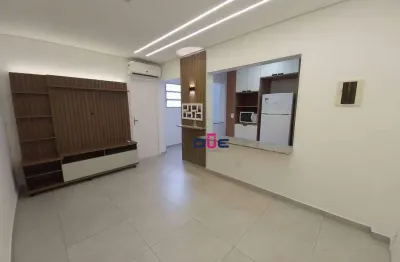 Apartamento com 1 dormitório à venda, 38 m² por r$ 385.000,00 - pompéia - santos/sp