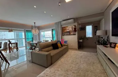 Apartamento Alto Padrão com 3 suítes e 3 vagas, Porteira Fechada no Gonzaga, Santos