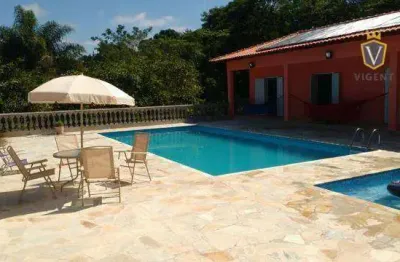 Chácara com 6 dormitórios à venda, 7500 m² por r$ 1.300.000,00 - pau arcado - campo limpo paulista/sp