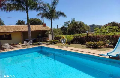 Chácara com 3 dormitórios à venda, 2765 m² por r$ 2.000.000,00 - estância figueira branca - campo limpo paulista/sp