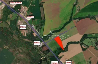 Área à venda, 124800 m² por r$ 23.337.600,00 - cará-cará - ponta grossa/pr