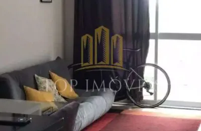 Maravilhoso studio mobiliado, 1 dormitorio, sala, cozinha, banheiro, 1 vaga coberta