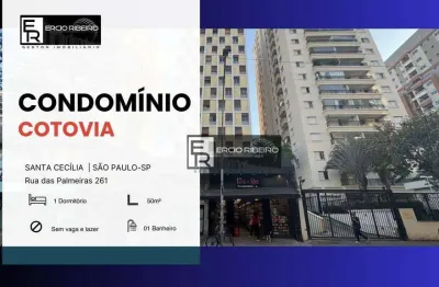 Apartamento com 1 dormitório à venda, 50 m² por r$ 318.000,00 - santa cecilia - são paulo/sp