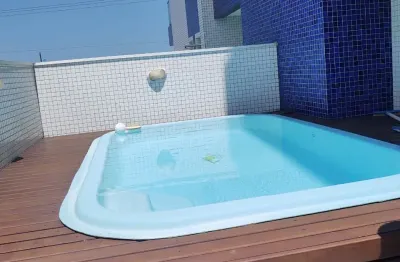 Maravilhoso apartamento garden à venda no condomínio ponta da praia, de frente para o mar