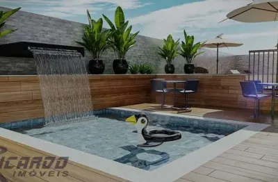 Lançamento 2 e 3 quartos de frente para mar da praia do morro, guarapari - es