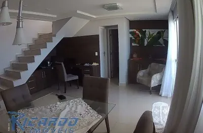 Cobertura à venda 3 quartos suítes, vista para o mar na enseada azul em guarapari-es.