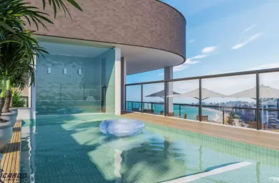 Apartamento à venda 3 quartos, frente mar, lazer completo, praia do morro, guarapari, es