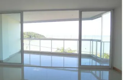 Apartamento de 4 suítes à venda, frente mar da praia de bacutia, enseada azul, guarapari - es.