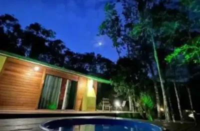 Chácara com chalé à venda em pedra azul, 3500 m2 de área