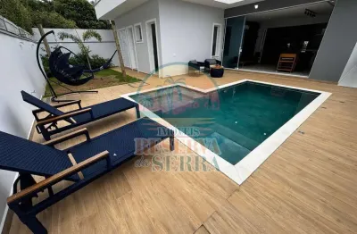 Casa a venda nova e moderna no condomínio reserva da serra