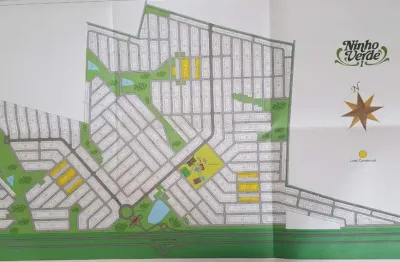 Lote condomínio ninho verde i (538  m²), esquina, plano.