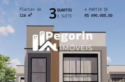 Casa com 3 quartos à venda na Rua Elizabeth Jane Brown, Uberaba, Curitiba