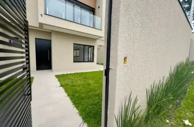 Sobrado novo com quintal, 3 quartos e suite vilasão paulo - curitiba - pr