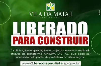 Lote/terreno de 350m² no bairro residencial vila da mata i, em lençóis paulista