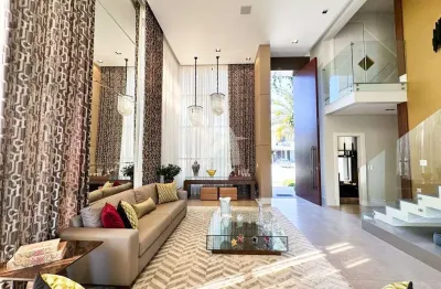Casa sobrado em condomínio de alto padrão | urbanova - jardim do golfe