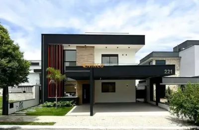 Sobrado à venda no condomínio reserva aruanã 100% automatizada, 3 suites - sjc