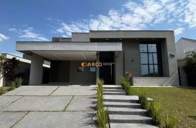 Casa térrea alto padrão mobiliada 3 dorm. - ecopark bourbon - caçapava - sp