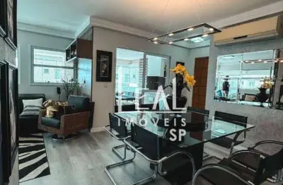 Apartamento com 3 dormitórios à venda, 137 m² por r$ 1.850.000,00 - jardim astúrias - guarujá/sp