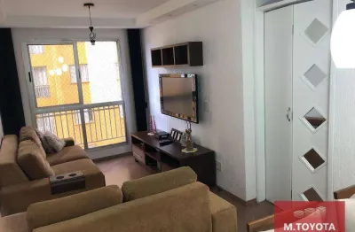 Apartamento mobiliado  com 2 dormitórios, 55 m² - venda por r$ 315.000 ou aluguel por r$ 1.820/mês - jardim são judas tadeu - guarulhos/sp
