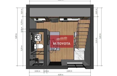 Apartamento tipo loft - para locação residencial ou comercial