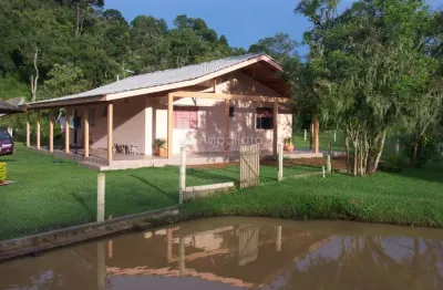 Chácara / sítio com 3 quartos à venda na taquari de baixo, 1001, taquari, campina grande do sul, 105 m2 por r$ 390.000