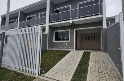 Sobrado duplex de frente para a rua à venda no alto boqueirão  terreno com 113m² e 87m² de área privativa , 2 grandes suítes/  por r$ 495.000,00