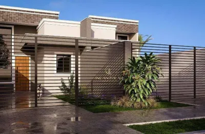 Casa térrea à venda no ganchinho – 2 dormitórios, pé direito duplo, jardim nos fundos, 54 m²| minha casa minha vida | r$ 350.000,00