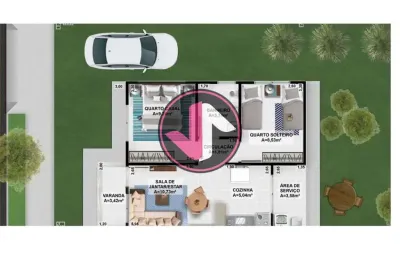 Casa em condomínio fechado com 2 quartos à venda na avenida d, 57, parque cuiabá, cuiabá por r$ 220.000