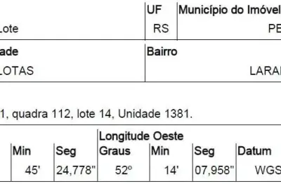 Oportunidade única em pelotas - rs | tipo: terreno | negociação: venda direta online  | situação: imóvel
