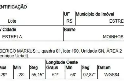 Oportunidade única em estrela - rs | tipo: terreno | negociação: venda direta online  | situação: imóvel