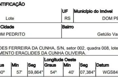 Oportunidade única em dom pedrito - rs | tipo: terreno | negociação: venda direta online  | situação: imóvel