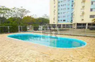 Apartamento a venda no bairro rubem berta com infra estrutura completa, 2 dormitórios, andar altíssimo, cozinha montada, área de serviço, living com