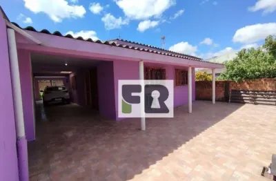 Excelente casa muito ampla de 3 dormitórios c/ 1 suíte, c/ 3 vagas de garagem coberta, maria regina alvorada rs.