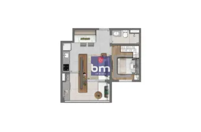 Apartamento à venda em são paulo, vila andrade, com 1 quarto, com 38 m², living concept panamby