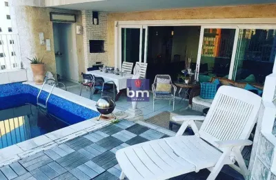 Apartamento triplex para alugar em são paulo, vila morumbi, com 3 suítes, com 370 m²