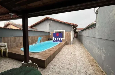 Casa à venda em mongaguá, agenor de campos, com 2 quartos, com 109.49 m²