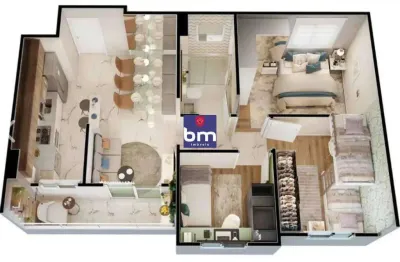 Apartamento à venda em são paulo, jurubatuba, com 3 quartos, com 55 m², edifício green village