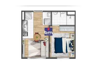 Apartamento à venda em São Paulo, Vila Andrade, com 1 quarto, com 25 m²