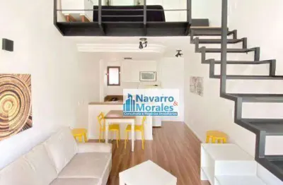 Apartamento, 40 m² - venda por r$ 700.000,00 ou aluguel por r$ 4.800,00/mês - moema - são paulo/sp