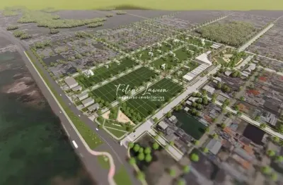 Terrenos á partir de 300m² no loteamento bela vista entrada do cassino