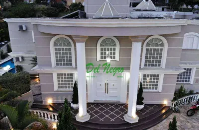 Casa com 5 suítes, 980 m² - venda ou locação - residencial euroville, granja viana.