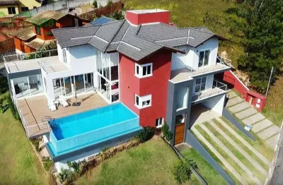 Casa com 4 dormitórios à venda, 550 m² - parque das artes, granja viana.