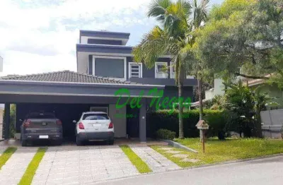 Casa com 4 dormitórios à venda, 503 m² - reserva do moinho, granja viana.