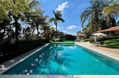 Casa com 6 dormitórios à venda, 619 m² - chácara das paineiras ii, granja viana.