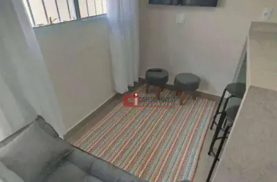 Apartamento com 1 dormitório para alugar, 37 m² por r$ 2.500/mês - jardim rinaldi - jaguariúna/sp