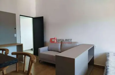 Studio com 1 dormitório para alugar, 30 m² por r$ 2.700/mês - dom bosco - jaguariúna/sp